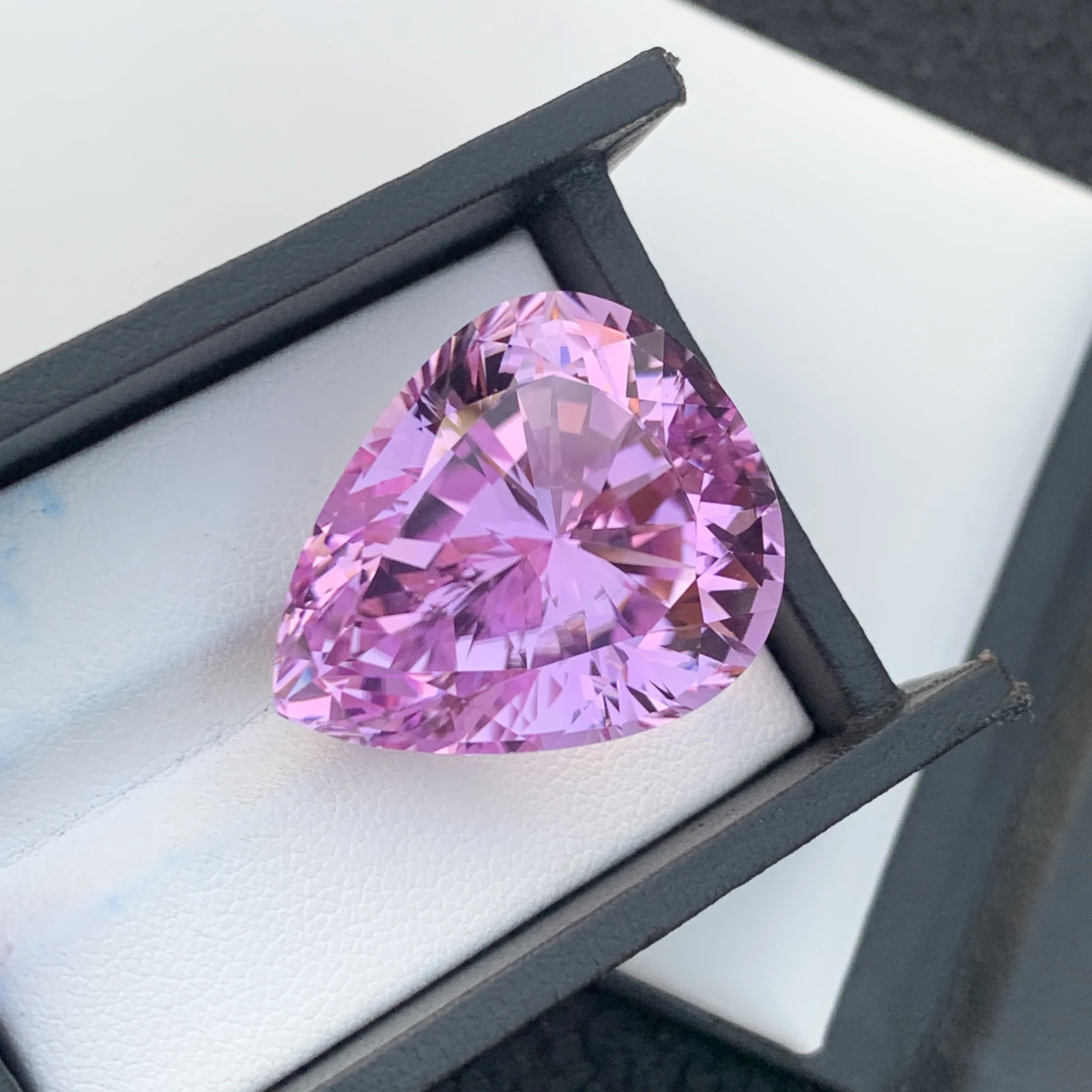 74.20 ct Natural Pink Kunzite Pear Shape Loose Gemstone from Afghanistan — view 6